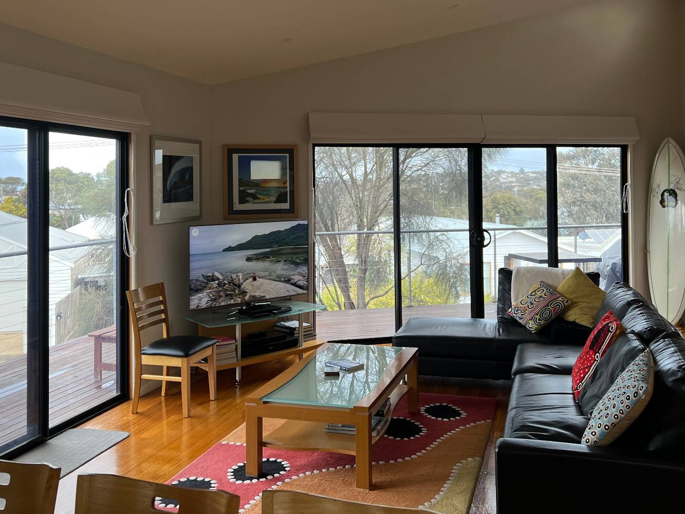 Upstairs living area