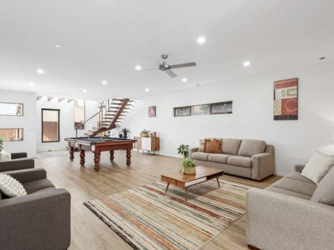 Huge downstairs living area