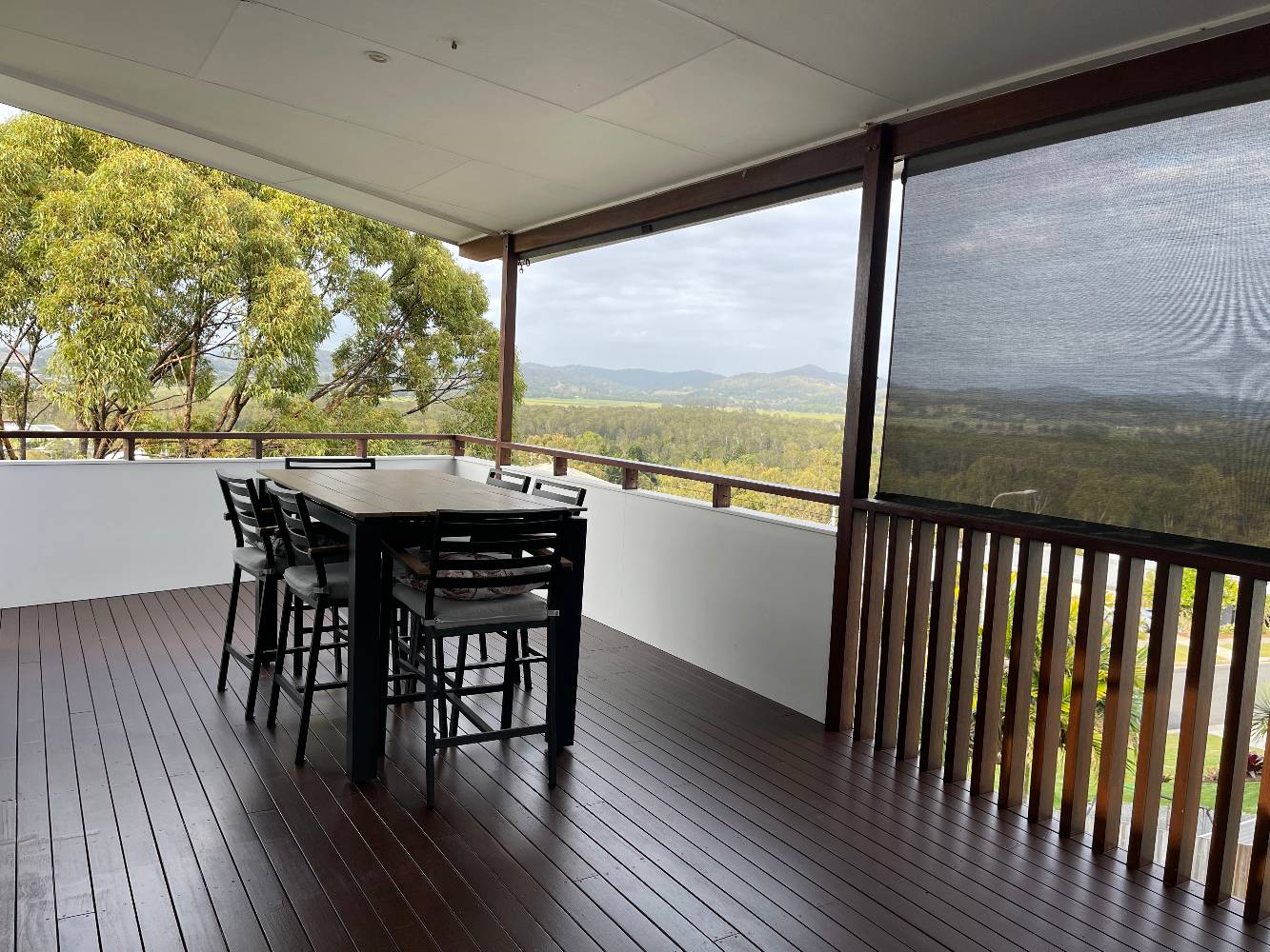 Front deck with Byron bay and mt warning views