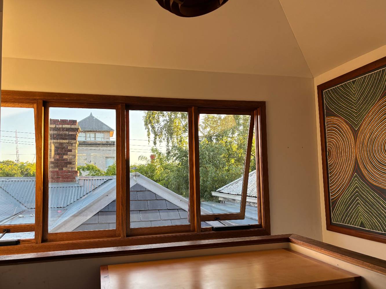 Upstairs landing - additional desk