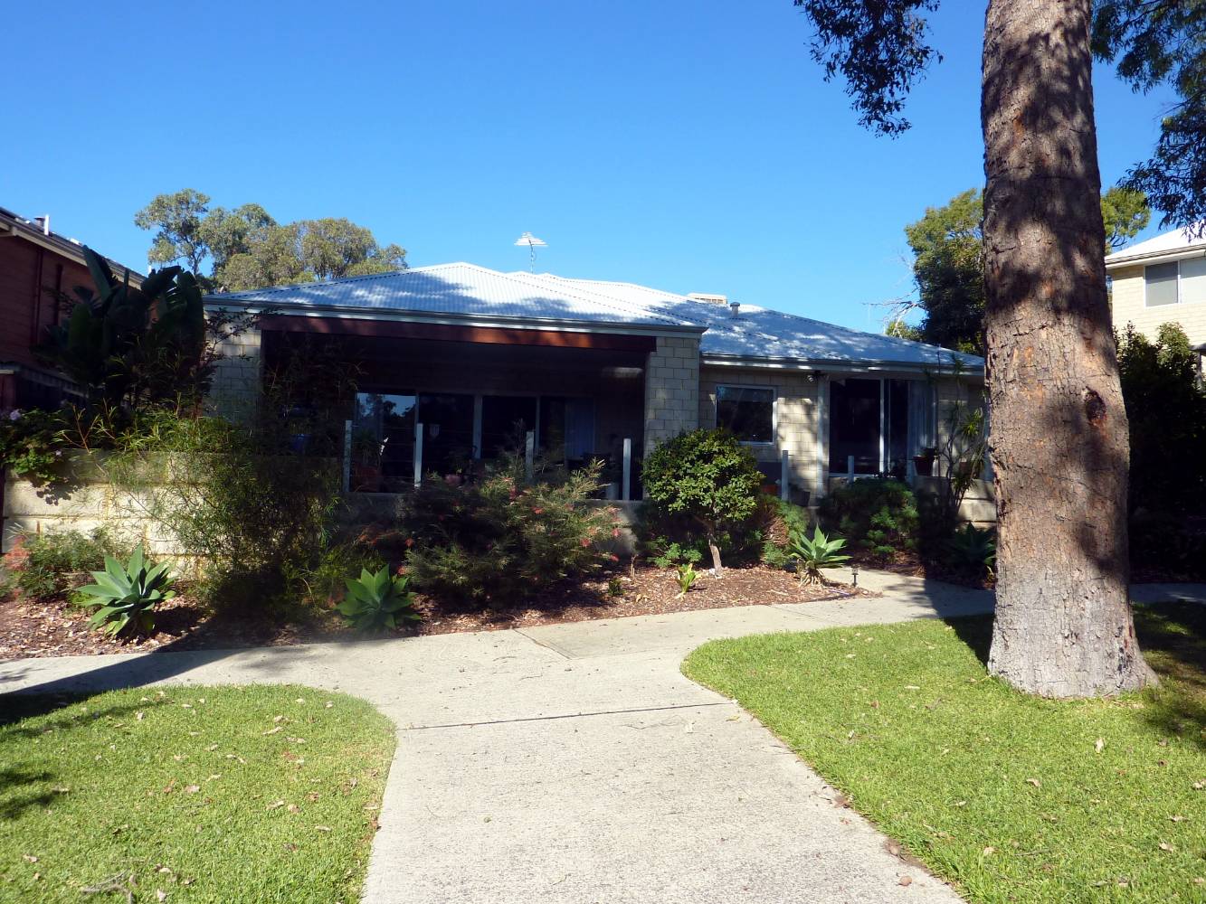 View of rear of house from Wisteria Garden