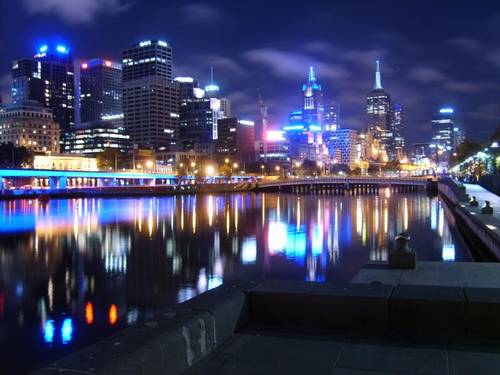 Melbourne by night