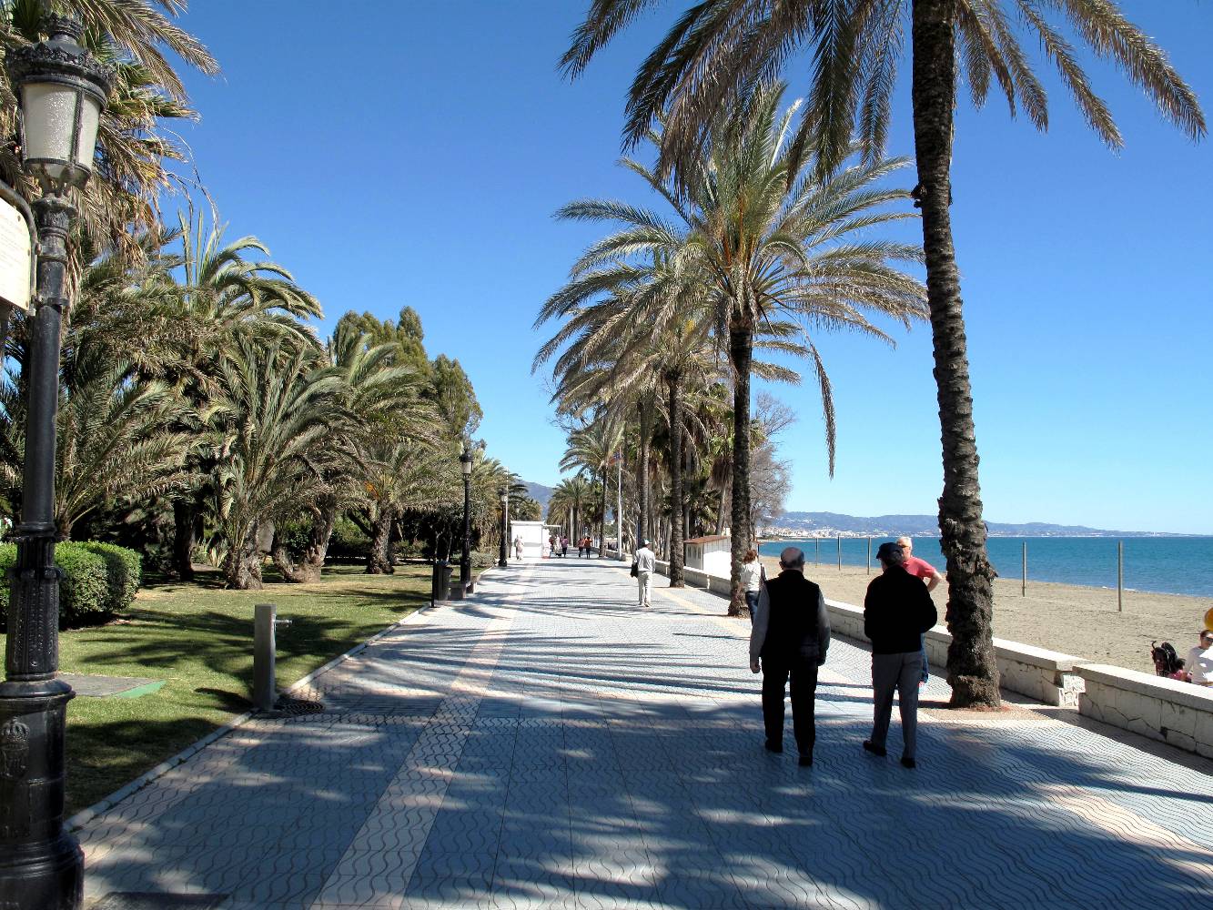 The promenade at San Pedro 200m from the villa