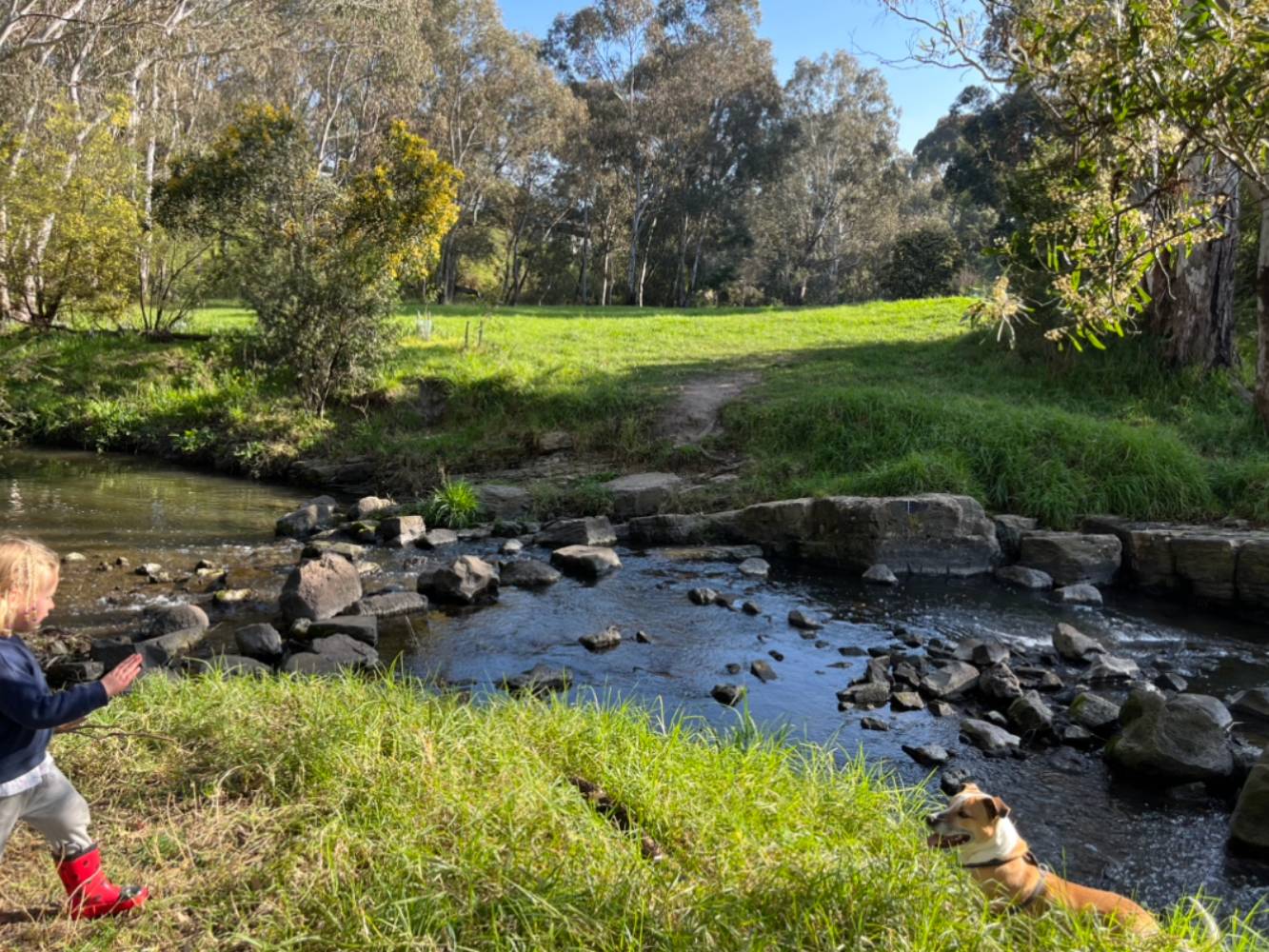 Edgar’s creek - 5 minute walk from our home