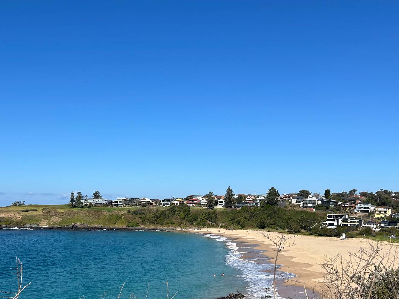 Kendalls Beach about 5 min walk