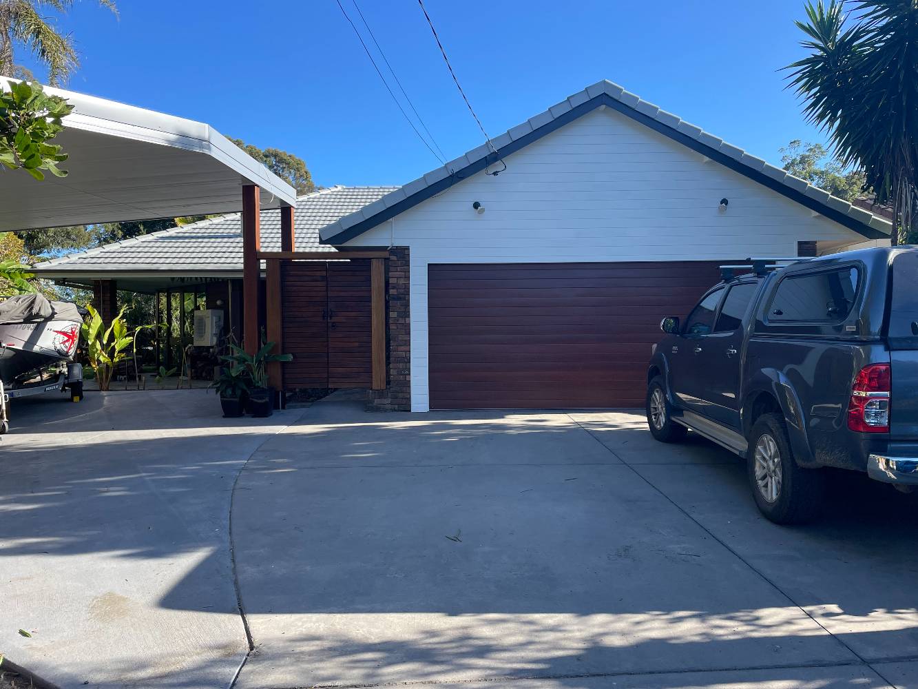 Front Driveway and Carport (just built)