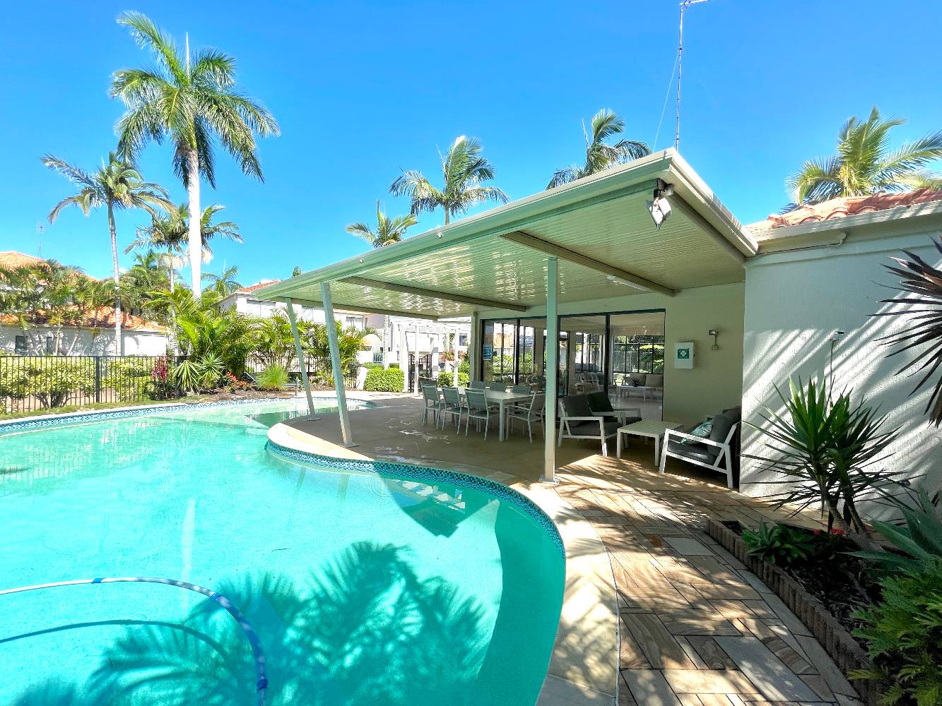 Pool area for residents