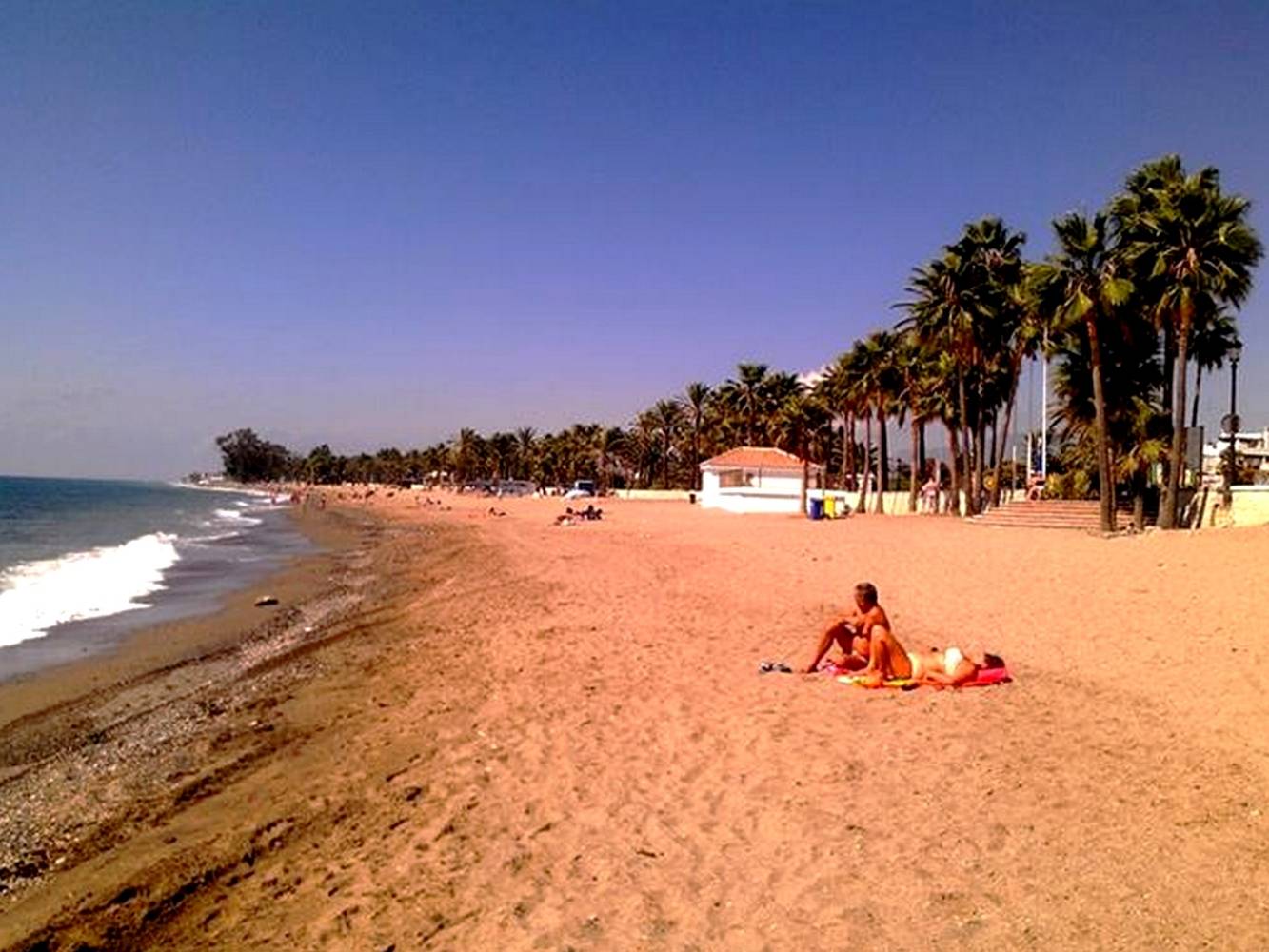 The beach at Sann Pedro 200m from the villa