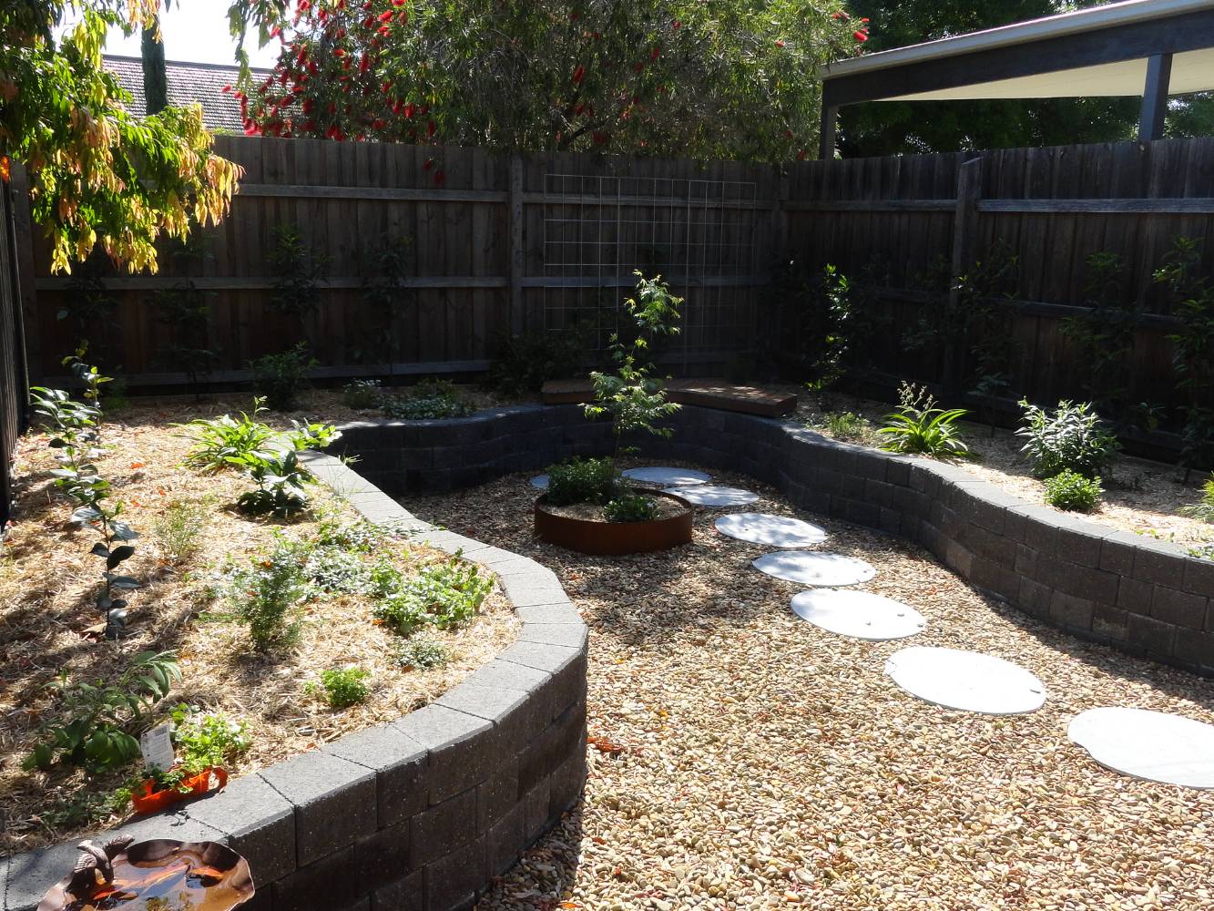 Restful courtyard