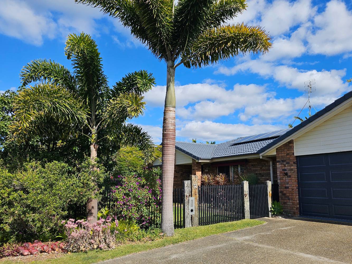 Front enclosed yard and off street parking.