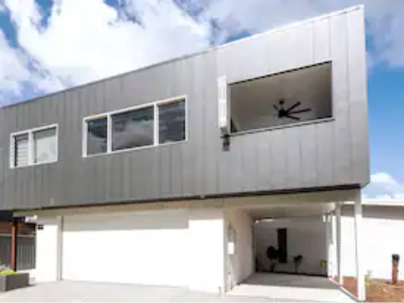 Upper level apartment and carport