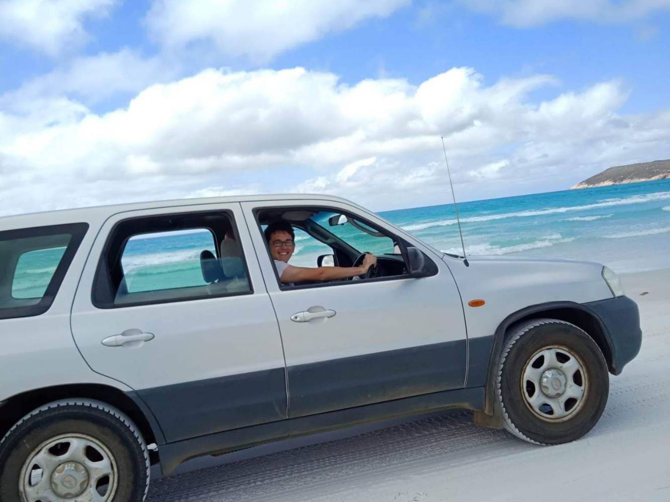 Spectacular beach driving at Cheynes beach