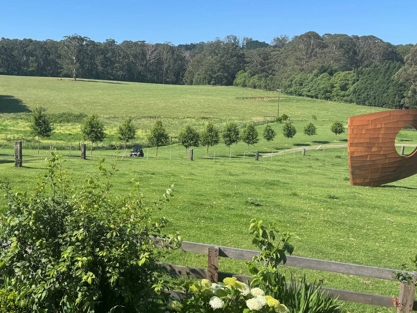 Our farm view from deck