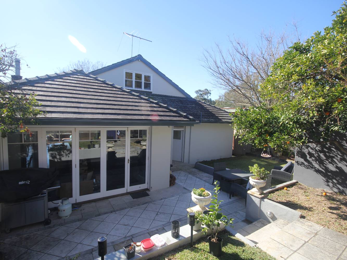 BBQ area and back patio